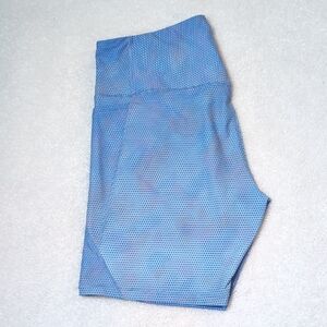 Old Navy High-Waisted Power Soft Side-Pocket Bike Shorts 8" Inseam - Blue Mosaic